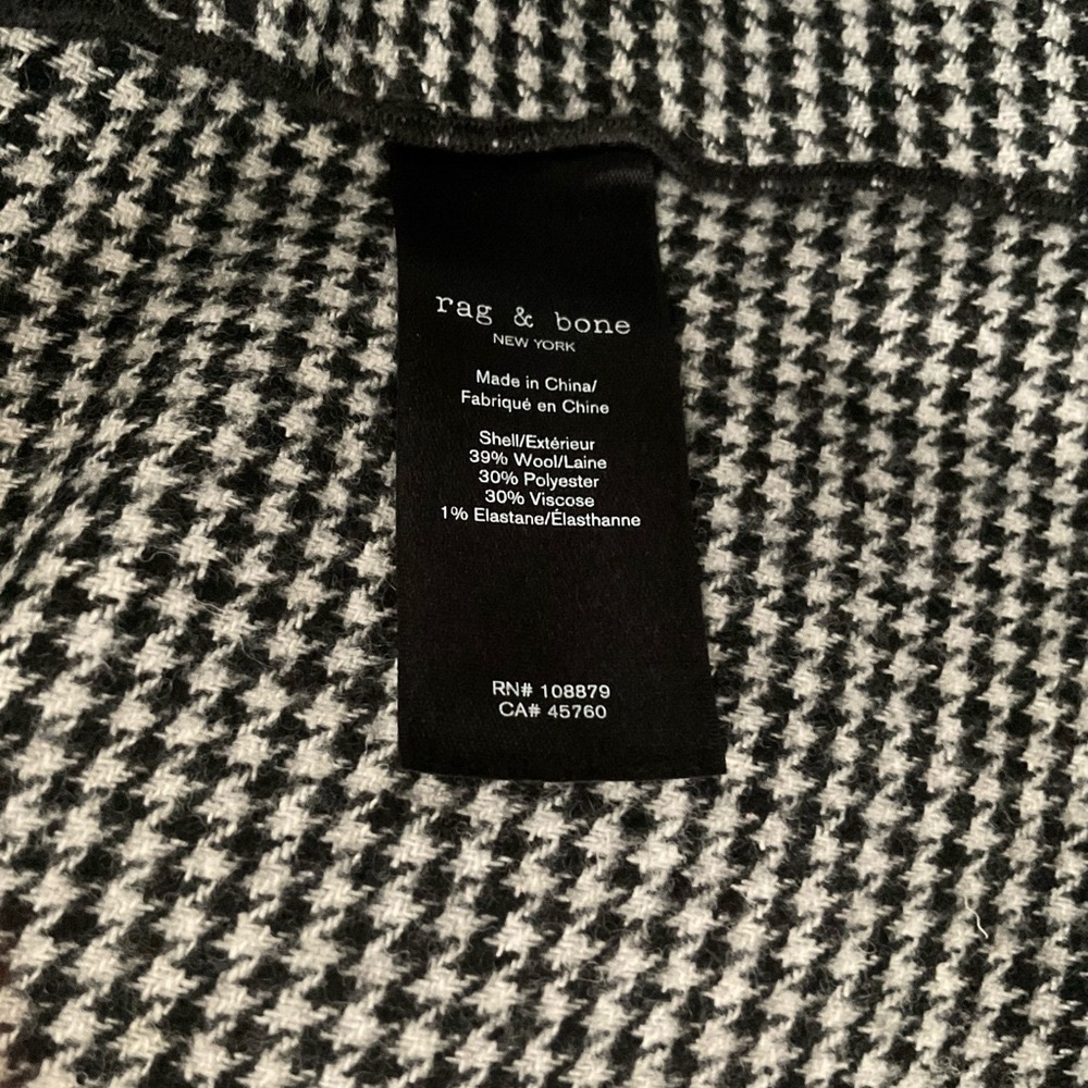 Rag & Bone Monochrome Houndstooth Jacket - Picture 8 of 9